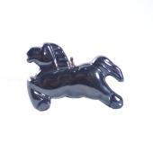 Hematite Runing Horse 30x40mm Horse Pendant